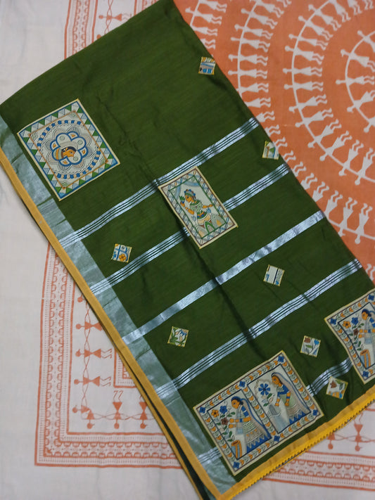 Slab Cotton Applique with Blouse Piece MerchKraft